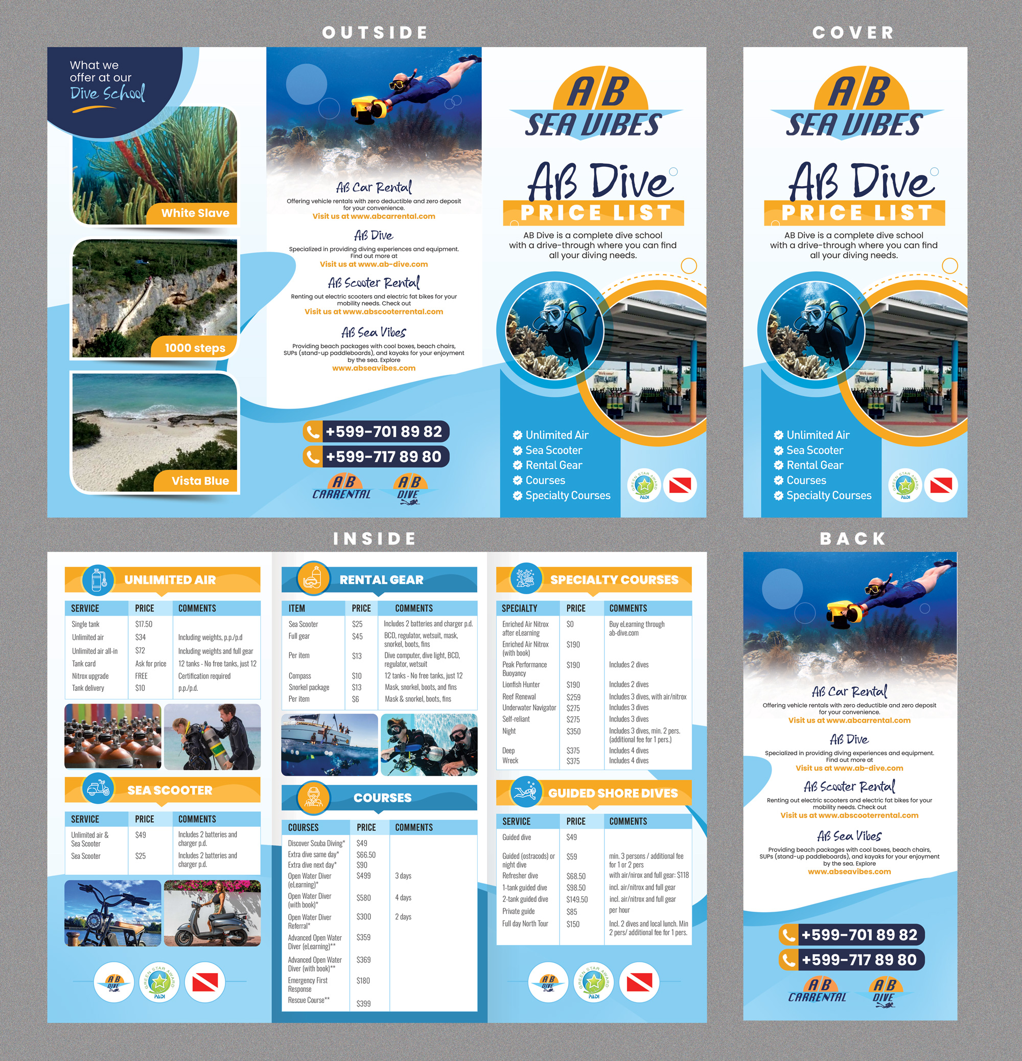 Flyer Design by Stan$oul for AB Dive | Design #33685755