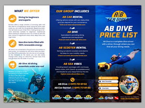 Flyer Design by SAI DESIGNS for AB Dive | Design: #33686558