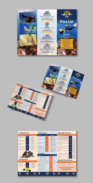Flyer Design by Impressive Designs for AB Dive | Design #33694442