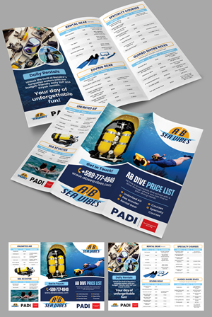 Flyer Design by Dzhafir for AB Dive | Design #33687051