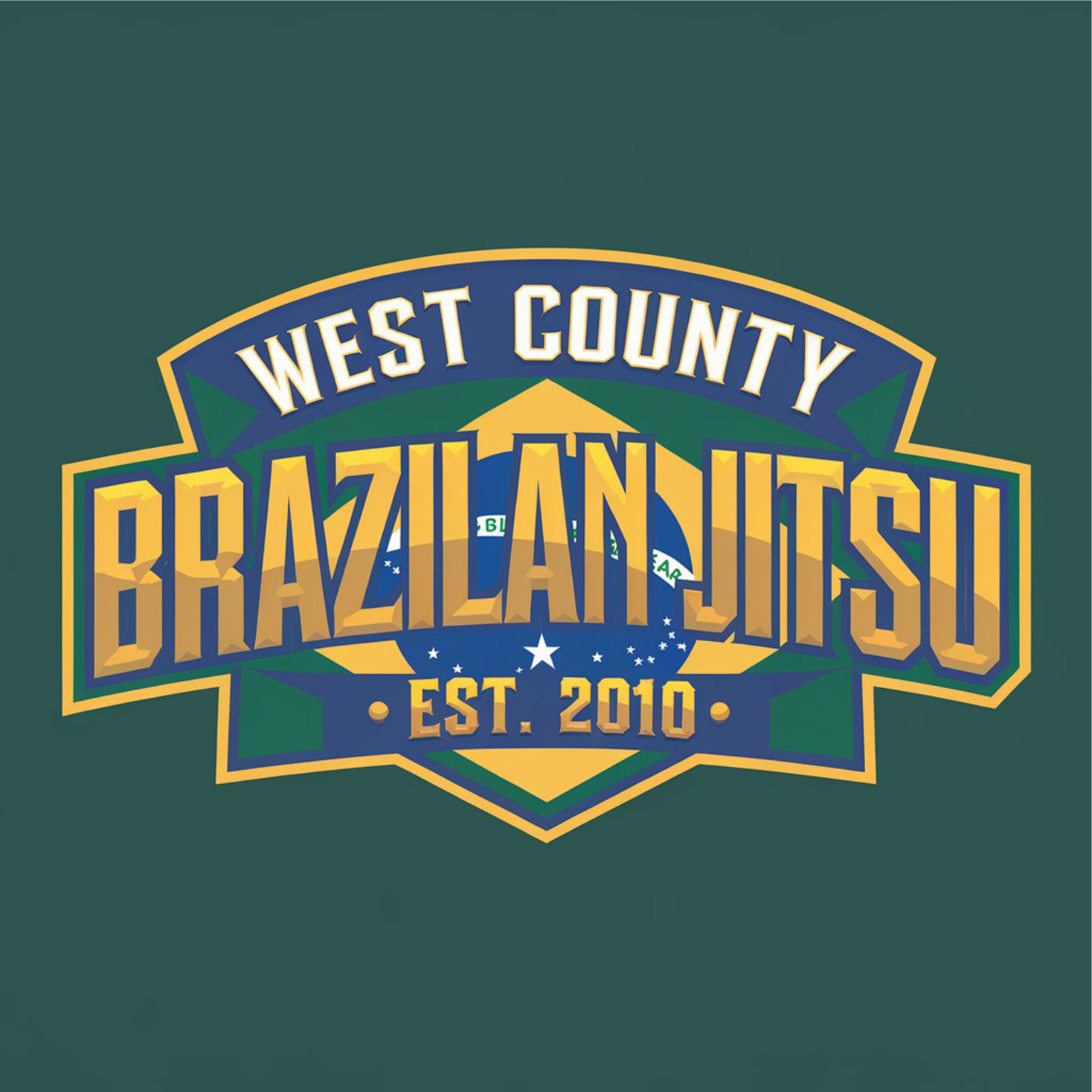 Logo Design by LPMG for West County Brazilian Jiu Jitsu LLC | Design #33689726