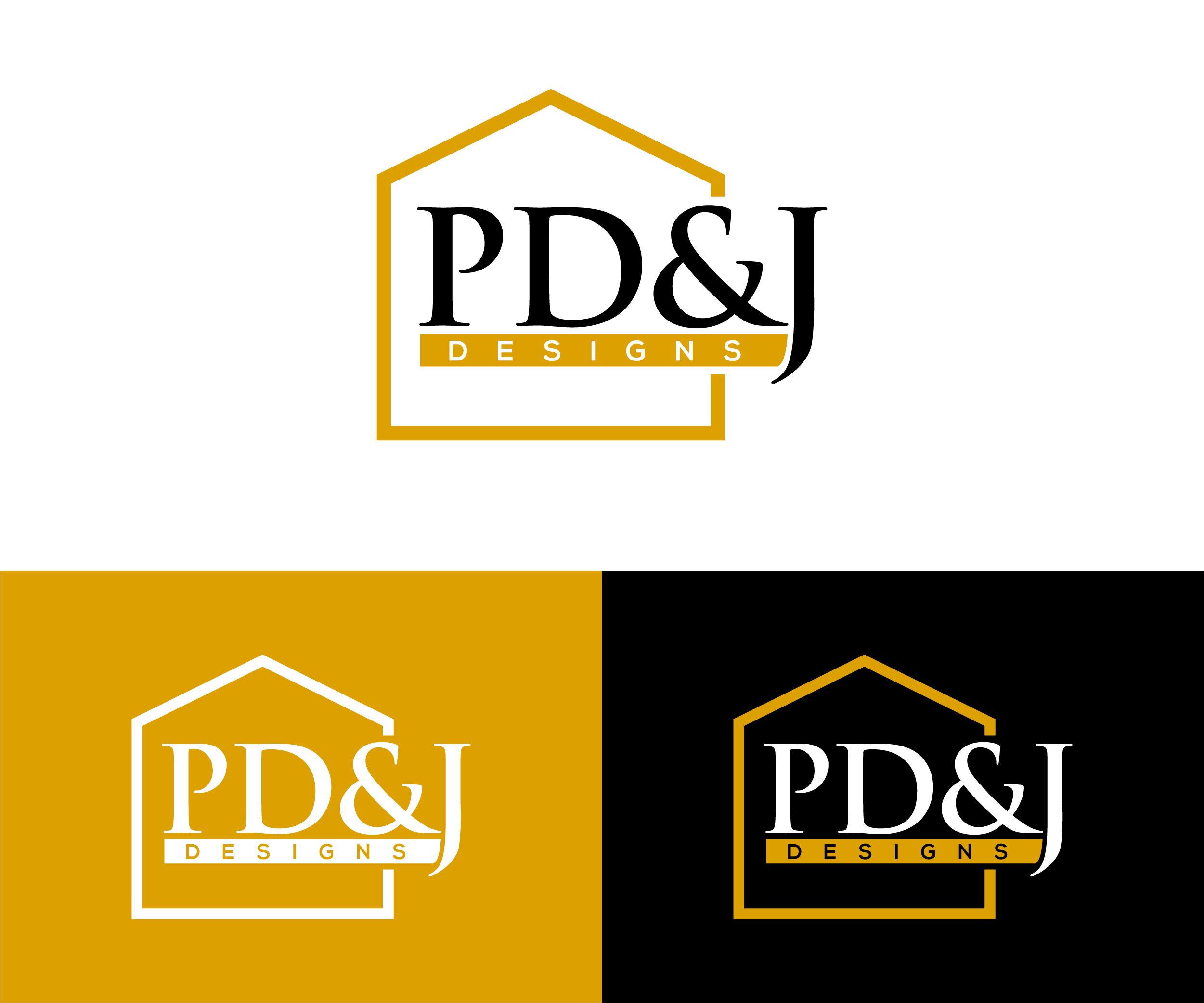 Logo Design by AlphabetZero.com for PD&J DESIGN | Design #33691999