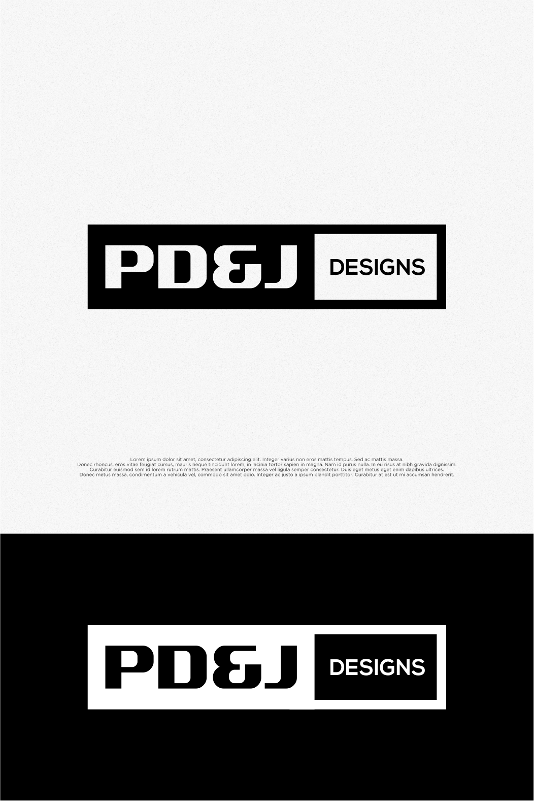 Logo Design by shiroRo for PD&J DESIGN | Design #33732599