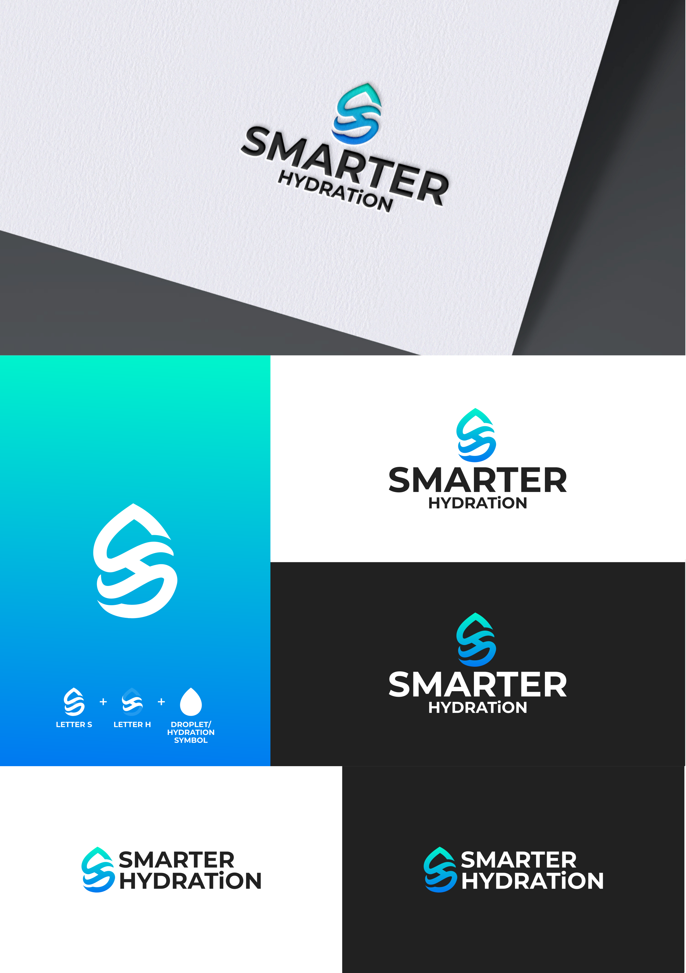 Logo Design by Zaid Al Faqih for Smarter Hydration | Design #33700197