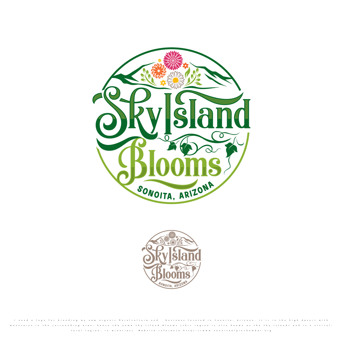 Logo Design by DesignFriday for Sky Island Blooms | Design: #33723158