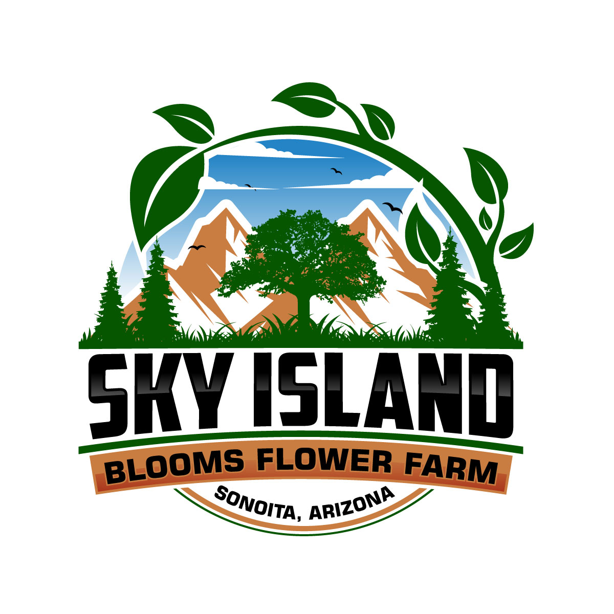Logo-Design von Suvendu.S für Sky Island Blooms | Design #33726573