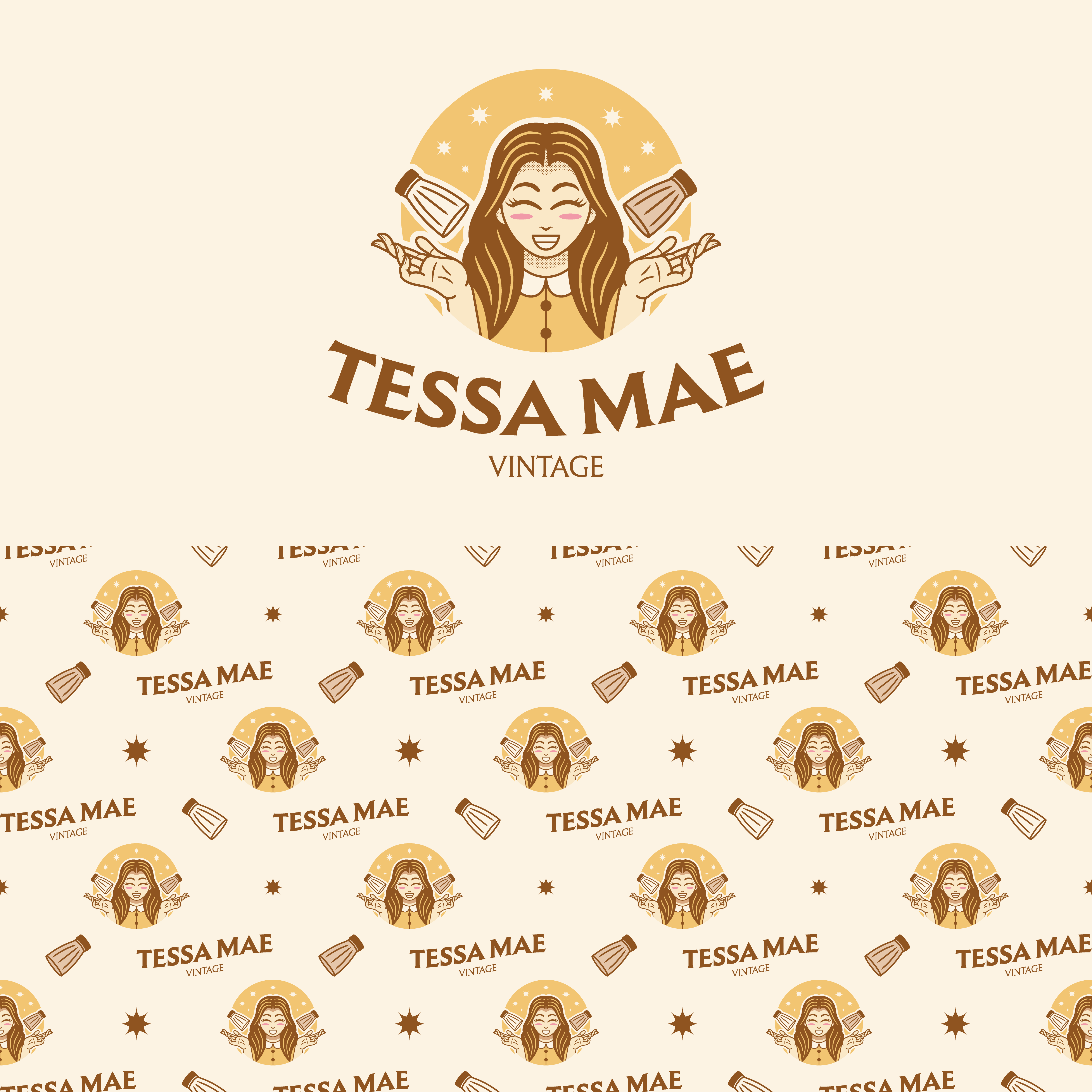 Logo Design by Sonstd for Tessa Mae Vintage | Design #33720756
