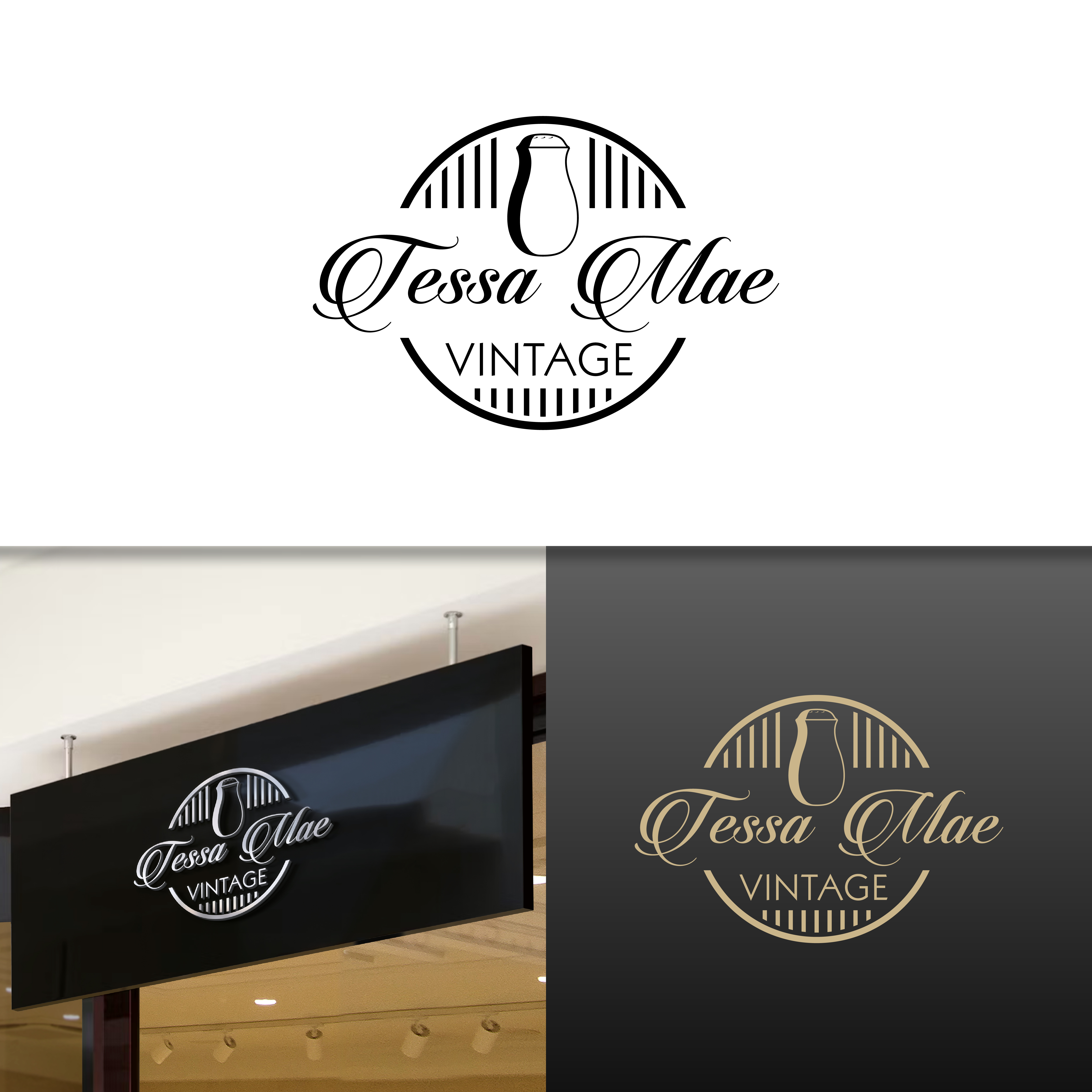 Logo Design by iank for Tessa Mae Vintage | Design #33728541