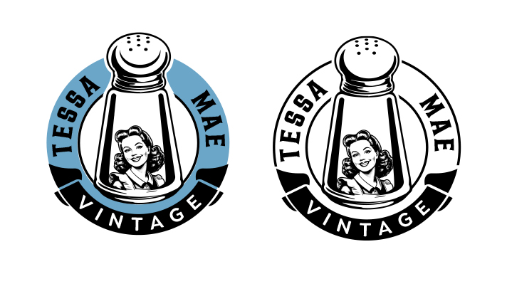 Logo Design by Solarex Corporation for Tessa Mae Vintage | Design #33722199