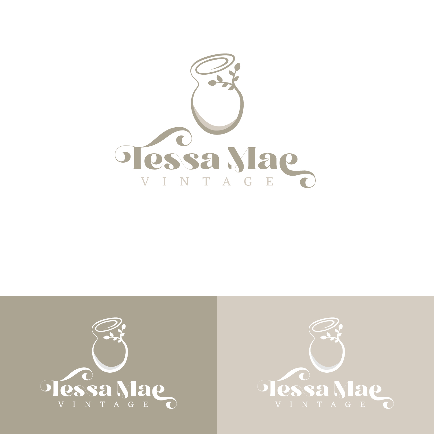 Logo Design by Maxo-Biz for Tessa Mae Vintage | Design #33694066