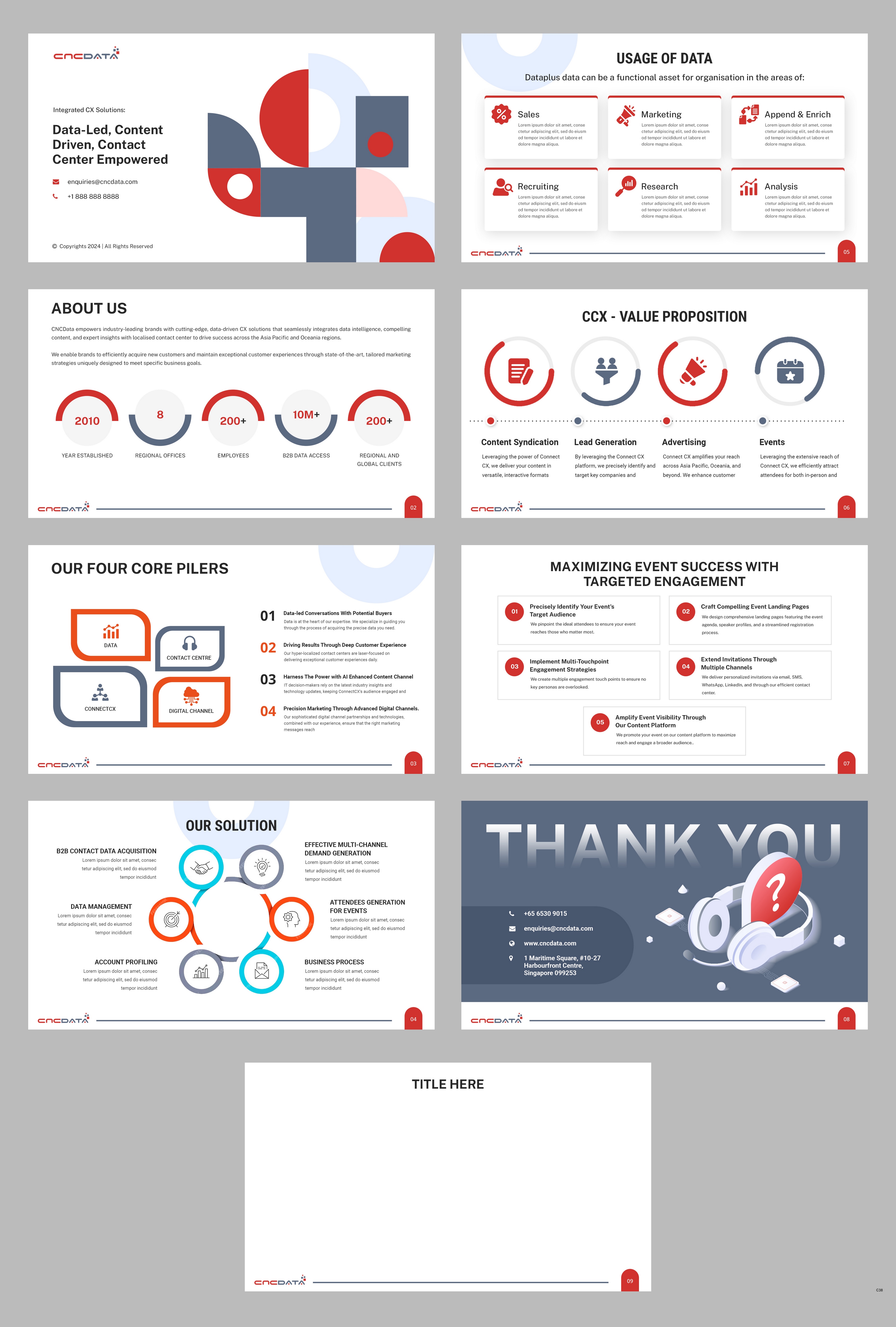 PowerPoint Design by pb for CNCDATA ASIA PTE LTD | Design #33714434