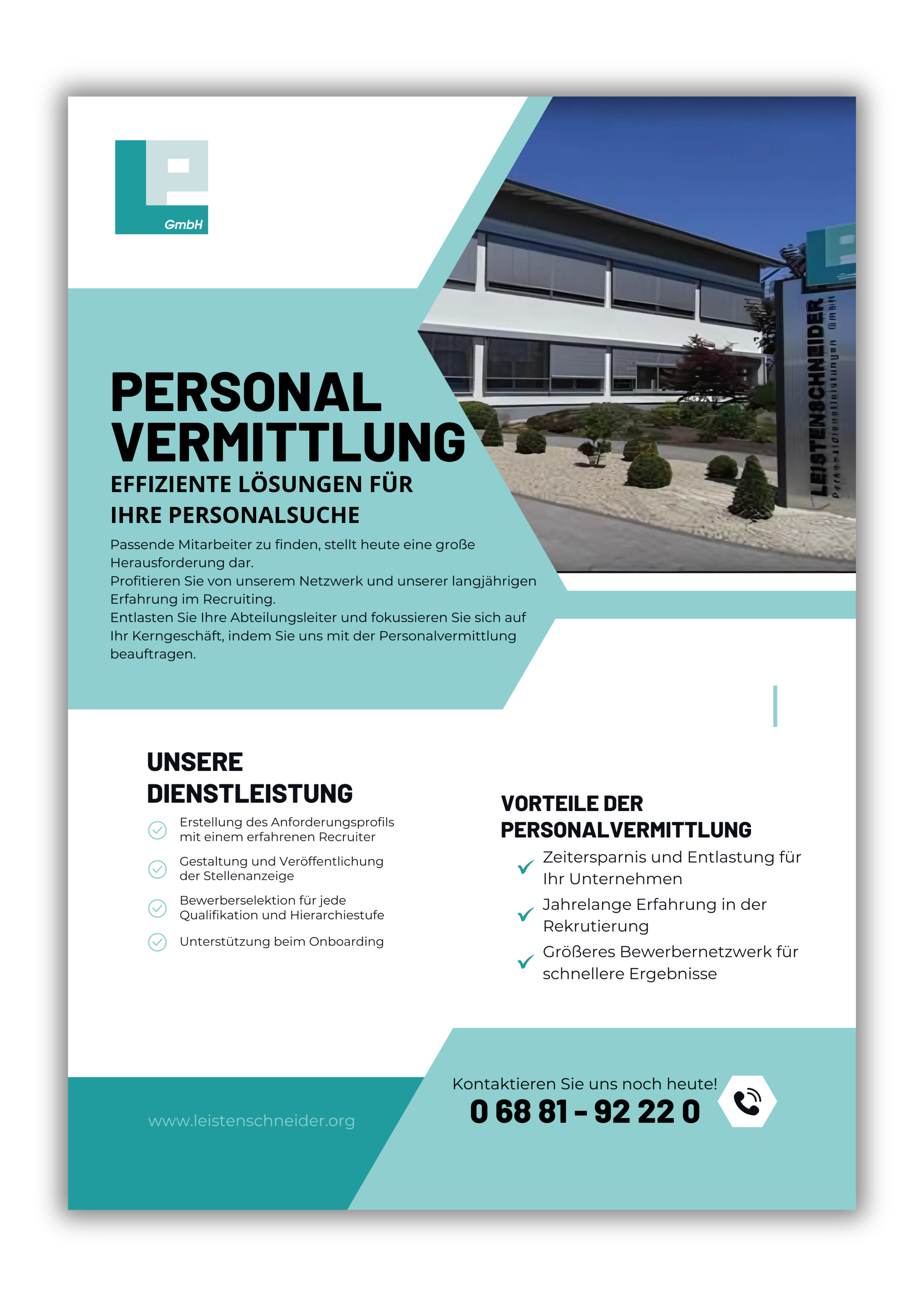 Diseño de Flyer por Custom A para Leistenschneider GmbH | Diseño #33700689