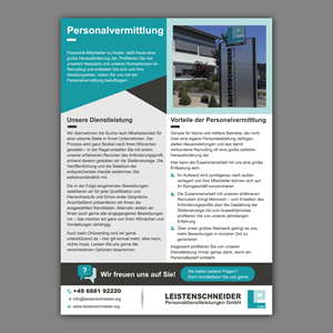 Diseño de Flyer por Bidita Saha para Leistenschneider GmbH | Diseño: #33707099