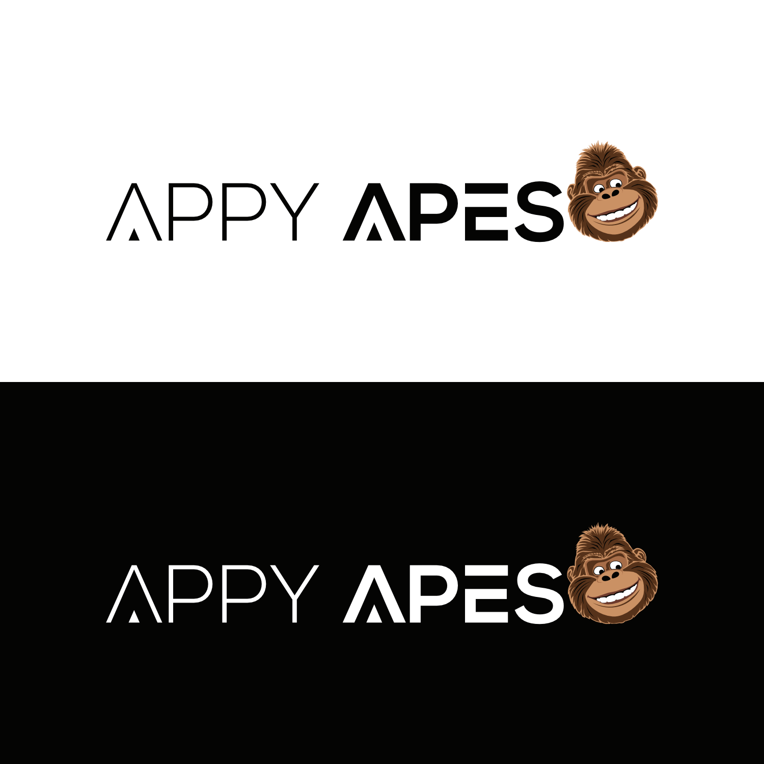 Logo Design by cah awu for Appy Apes  | Design #33720609