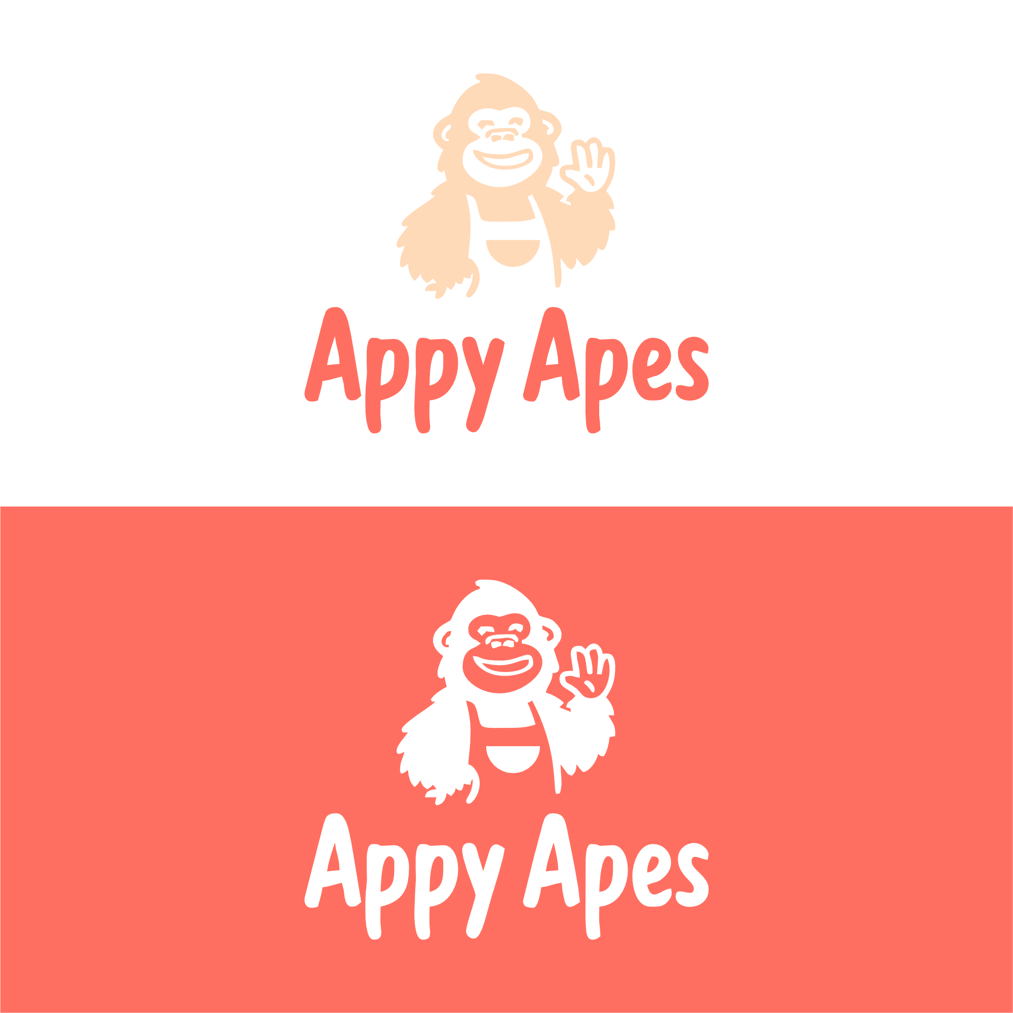 Logo-Design von win it für Appy Apes  | Design #33751134