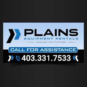 Signage Design by Designers Hub for Plains Equipment Rentals Corp | Design: #33727818