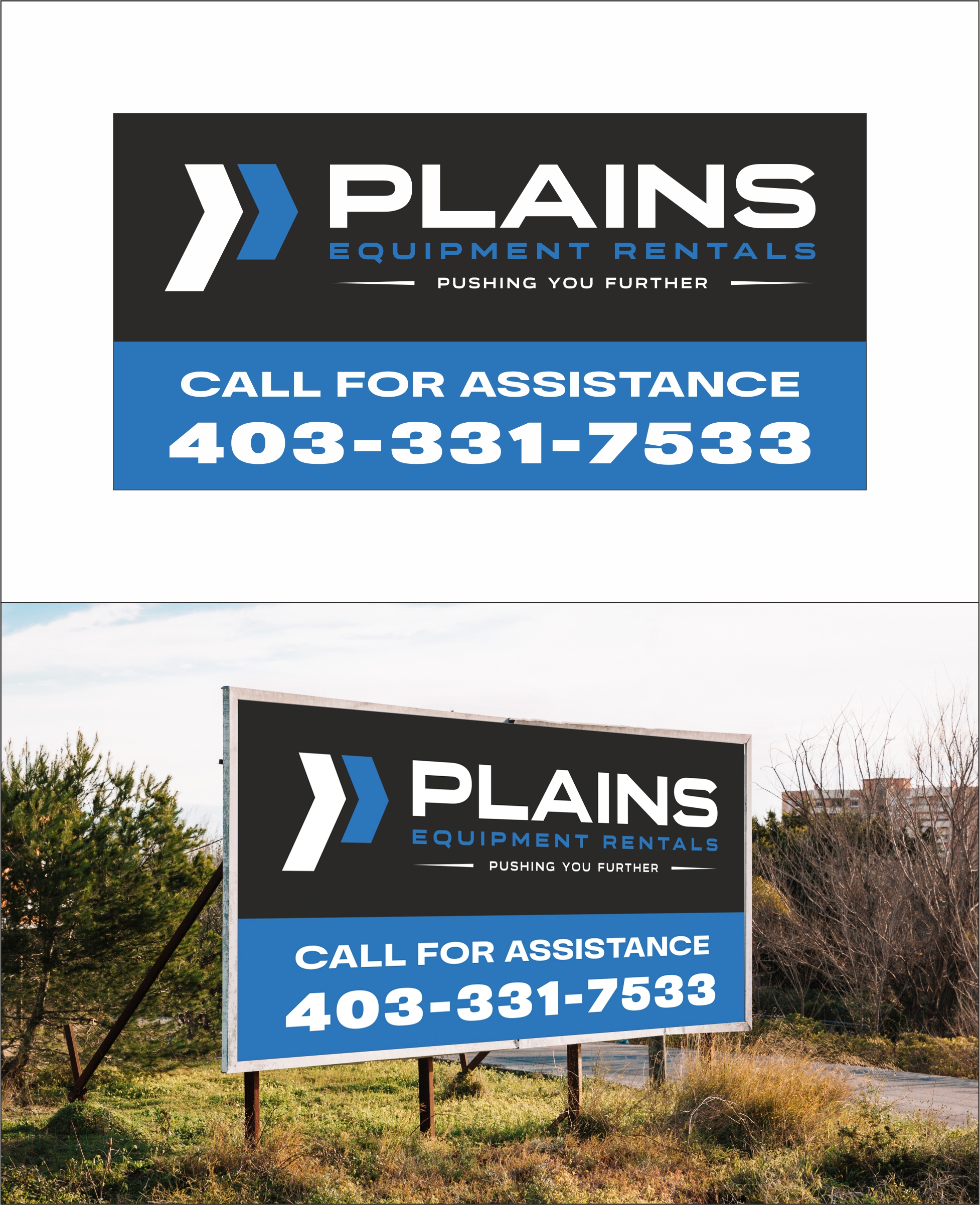 Signage Design by Robert Macwan for Plains Equipment Rentals Corp | Design #33724931