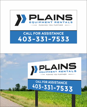 Diseño de Señalética por Robert Macwan para Plains Equipment Rentals Corp | Diseño: #33724932