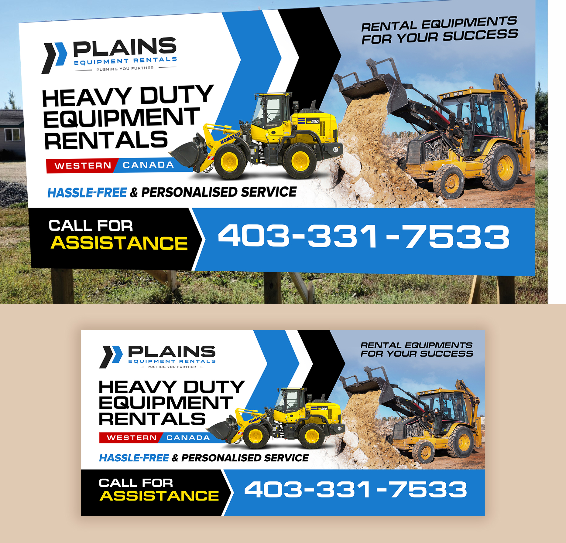 Schilder-Design von debdesign für Plains Equipment Rentals Corp | Design #33725259