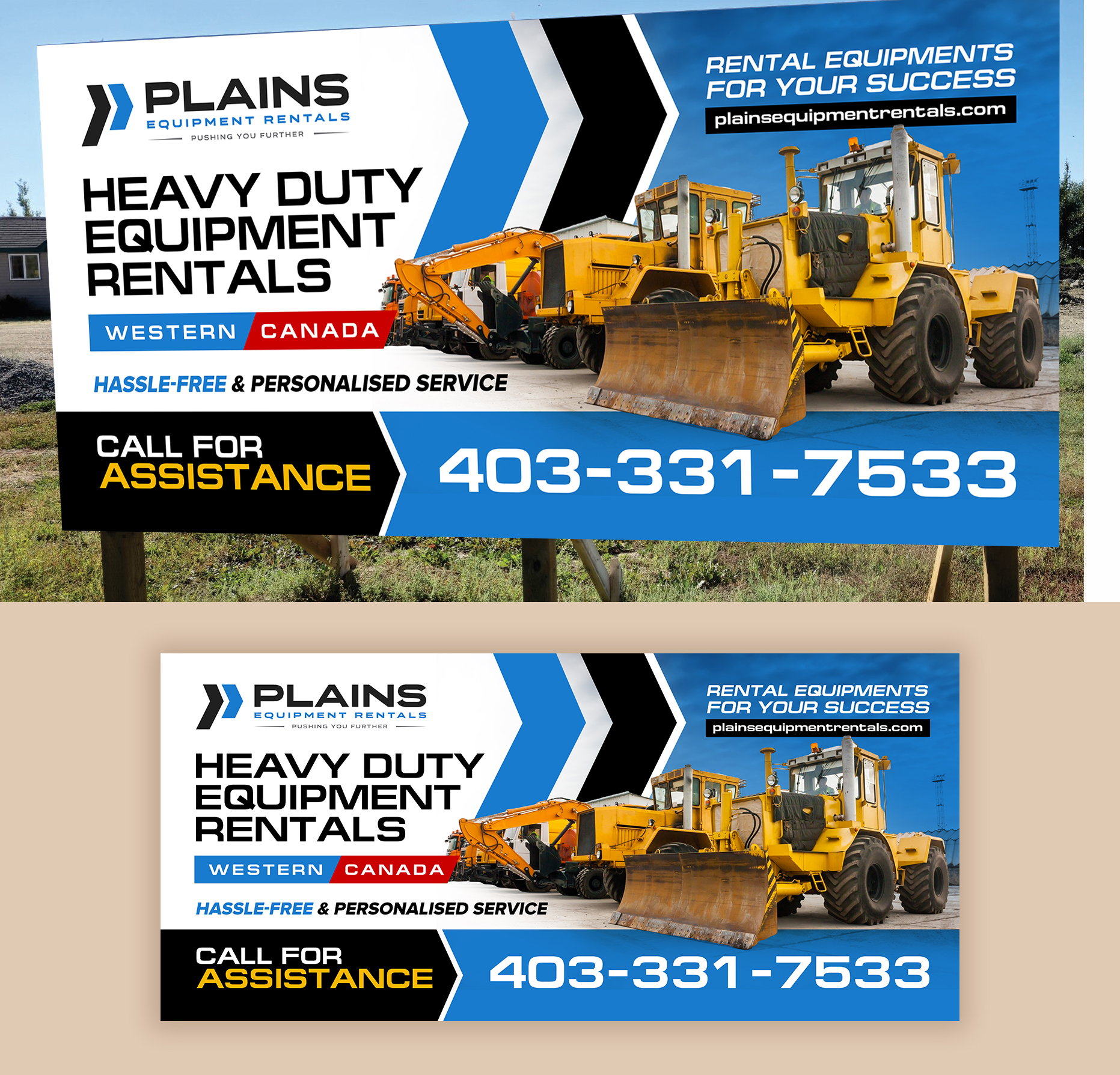 Signage Design by debdesign for Plains Equipment Rentals Corp | Design #33725356