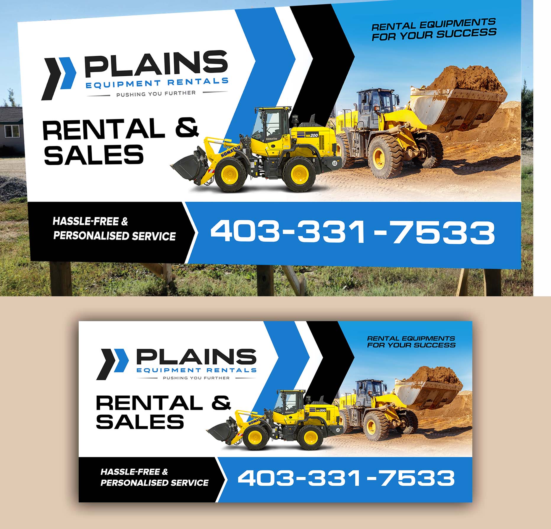 Diseño de Señalética por debdesign para Plains Equipment Rentals Corp | Diseño #33813514