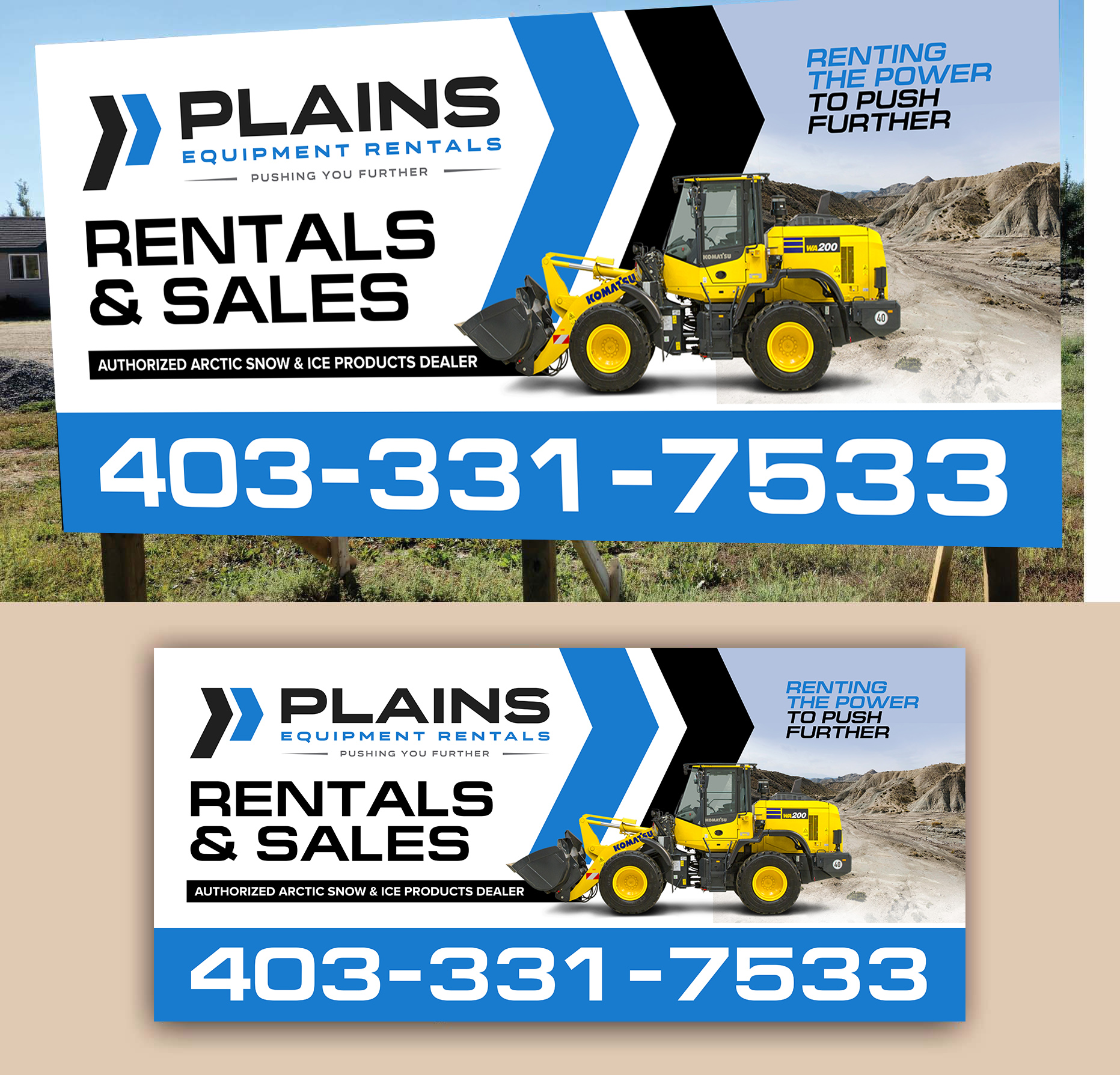 Schilder-Design von debdesign für Plains Equipment Rentals Corp | Design #33817764