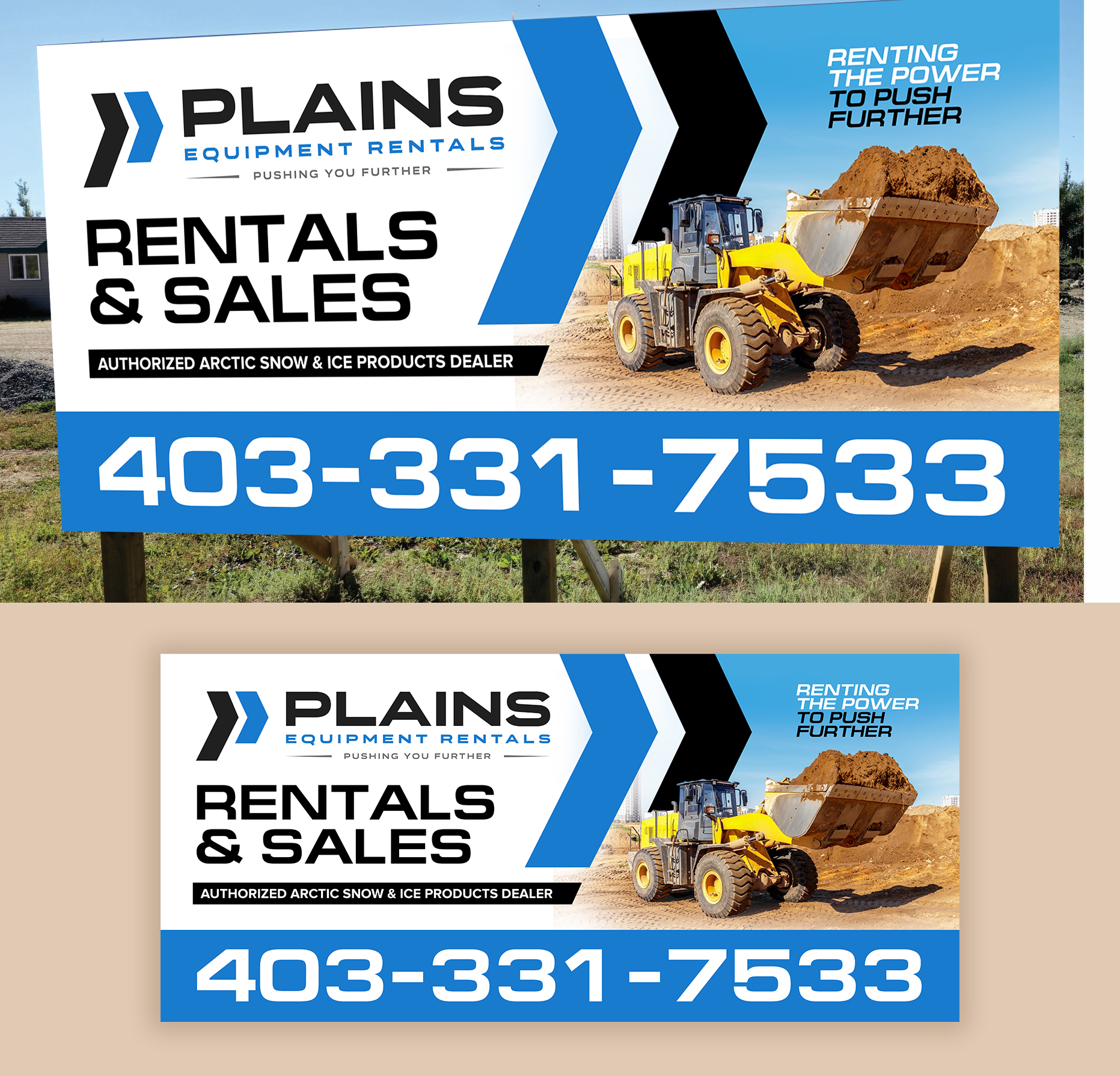 Signage Design by debdesign for Plains Equipment Rentals Corp | Design #33820893