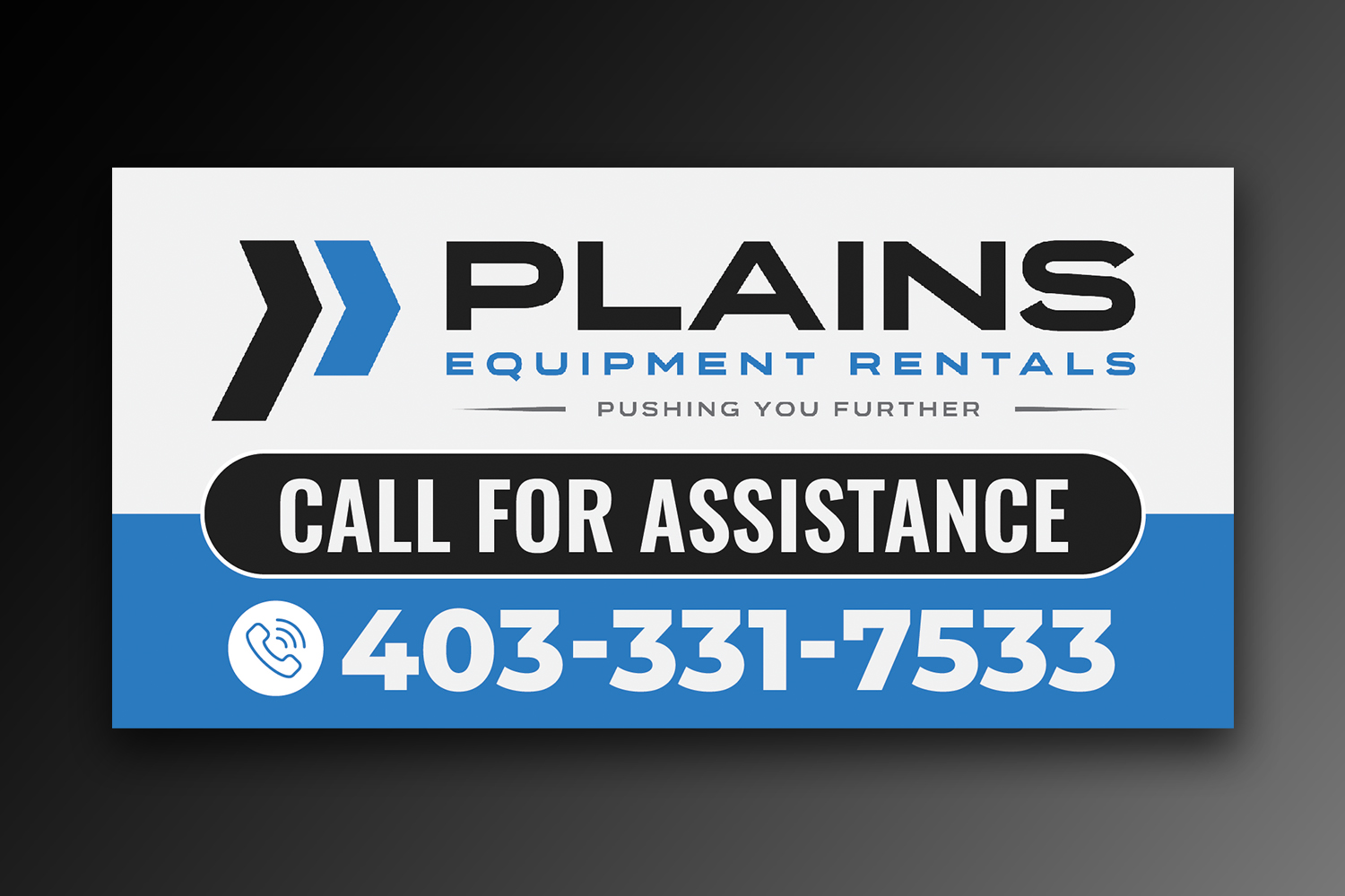 Signage Design by OwnDesign for Plains Equipment Rentals Corp | Design #33726649
