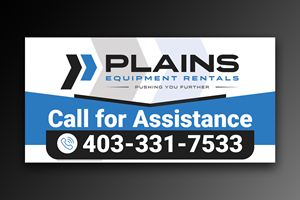 Diseño de Señalética por OwnDesign para Plains Equipment Rentals Corp | Diseño: #33727056