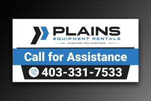 Diseño de Señalética por OwnDesign para Plains Equipment Rentals Corp | Diseño: #33727153