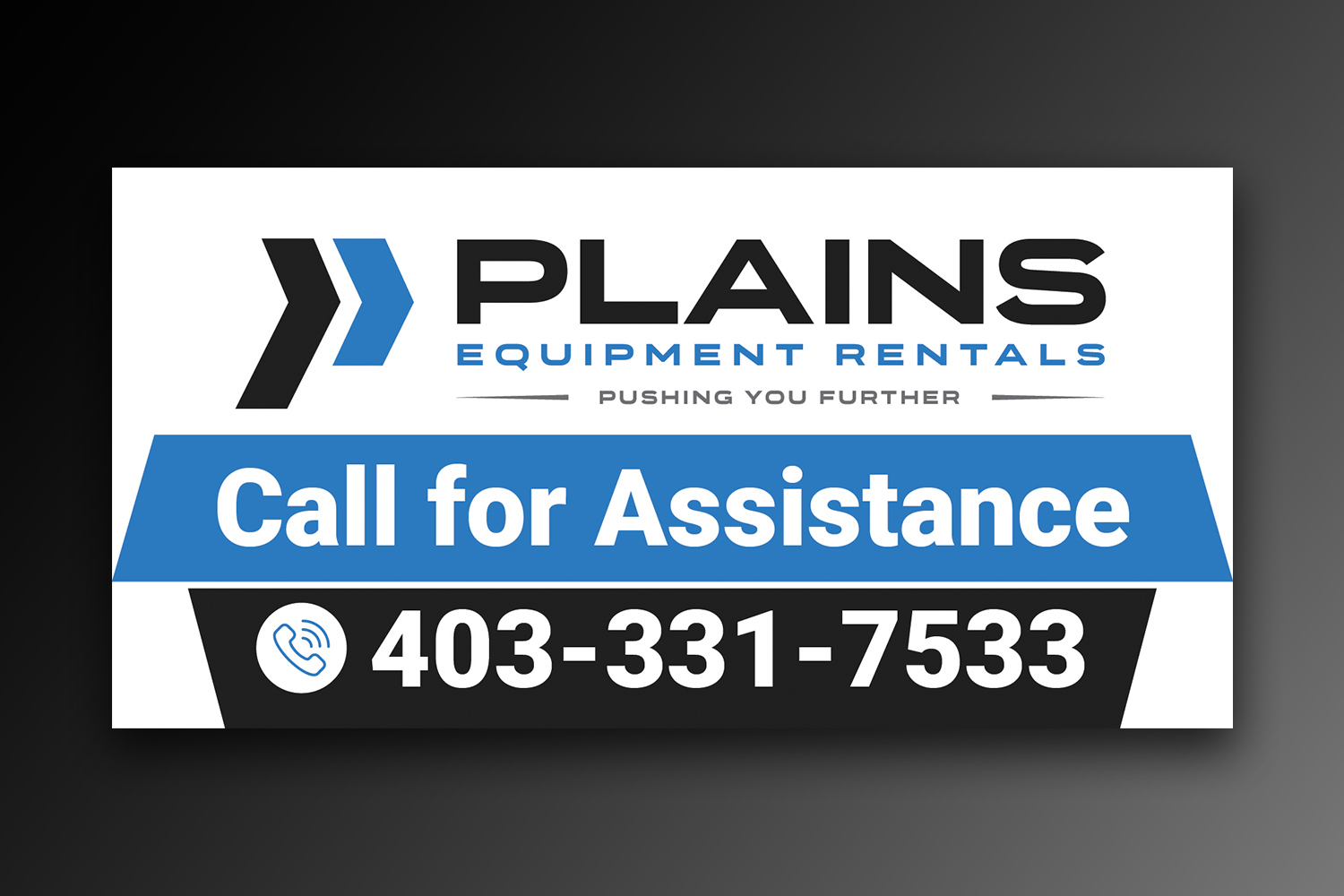 Signage Design by OwnDesign for Plains Equipment Rentals Corp | Design #33727187