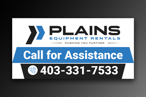 Diseño de Señalética por OwnDesign para Plains Equipment Rentals Corp | Diseño: #33727187