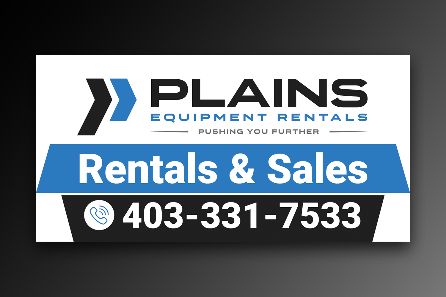 Diseño de Señalética por OwnDesign para Plains Equipment Rentals Corp | Diseño #33793414