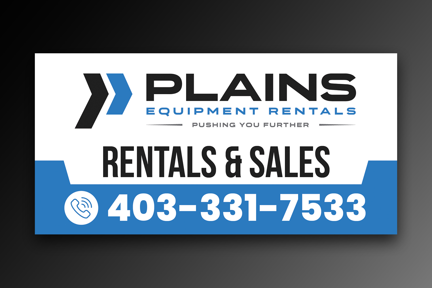 Diseño de Señalética por OwnDesign para Plains Equipment Rentals Corp | Diseño #33793415