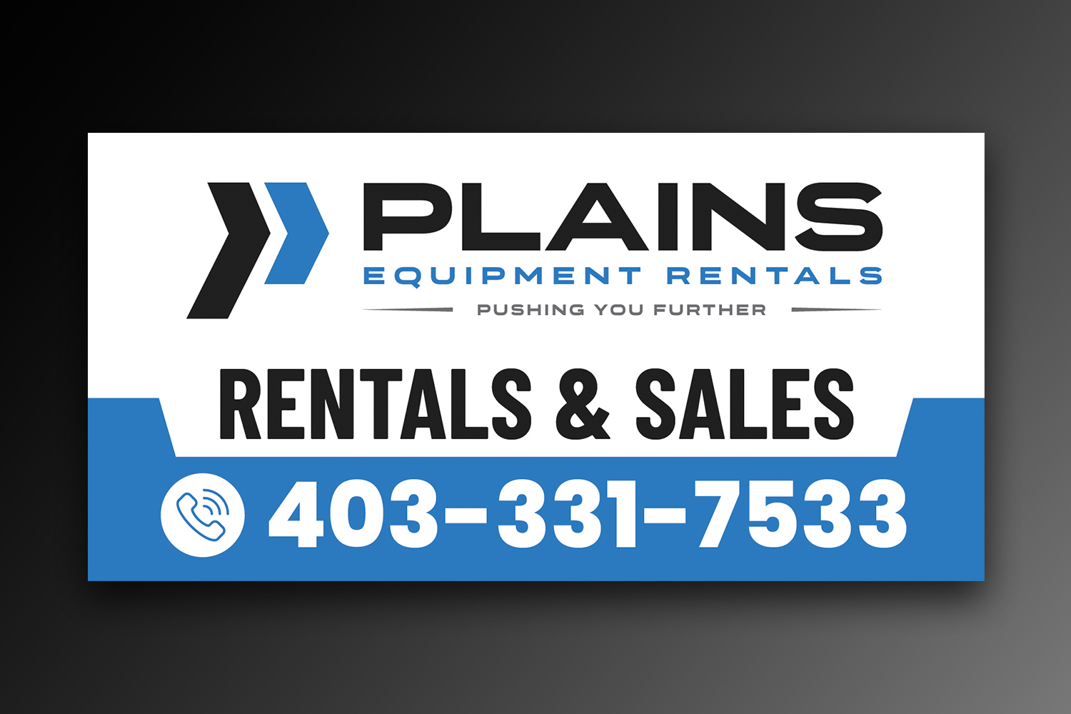 Signage Design by OwnDesign for Plains Equipment Rentals Corp | Design #33795877