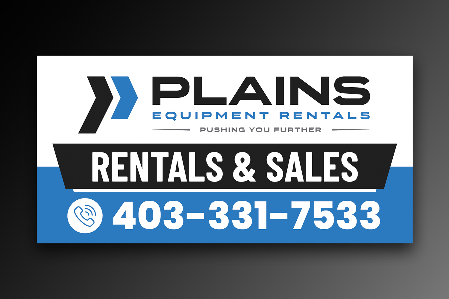 Diseño de Señalética por OwnDesign para Plains Equipment Rentals Corp | Diseño #33796131