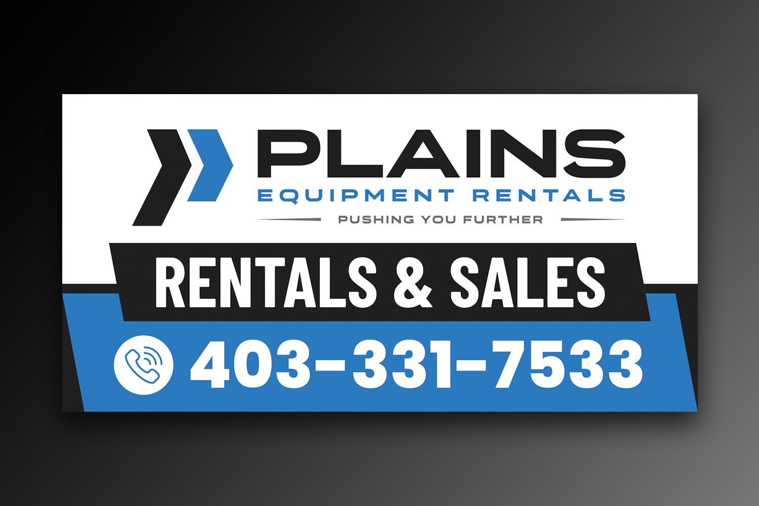 Signage Design by OwnDesign for Plains Equipment Rentals Corp | Design #33799107