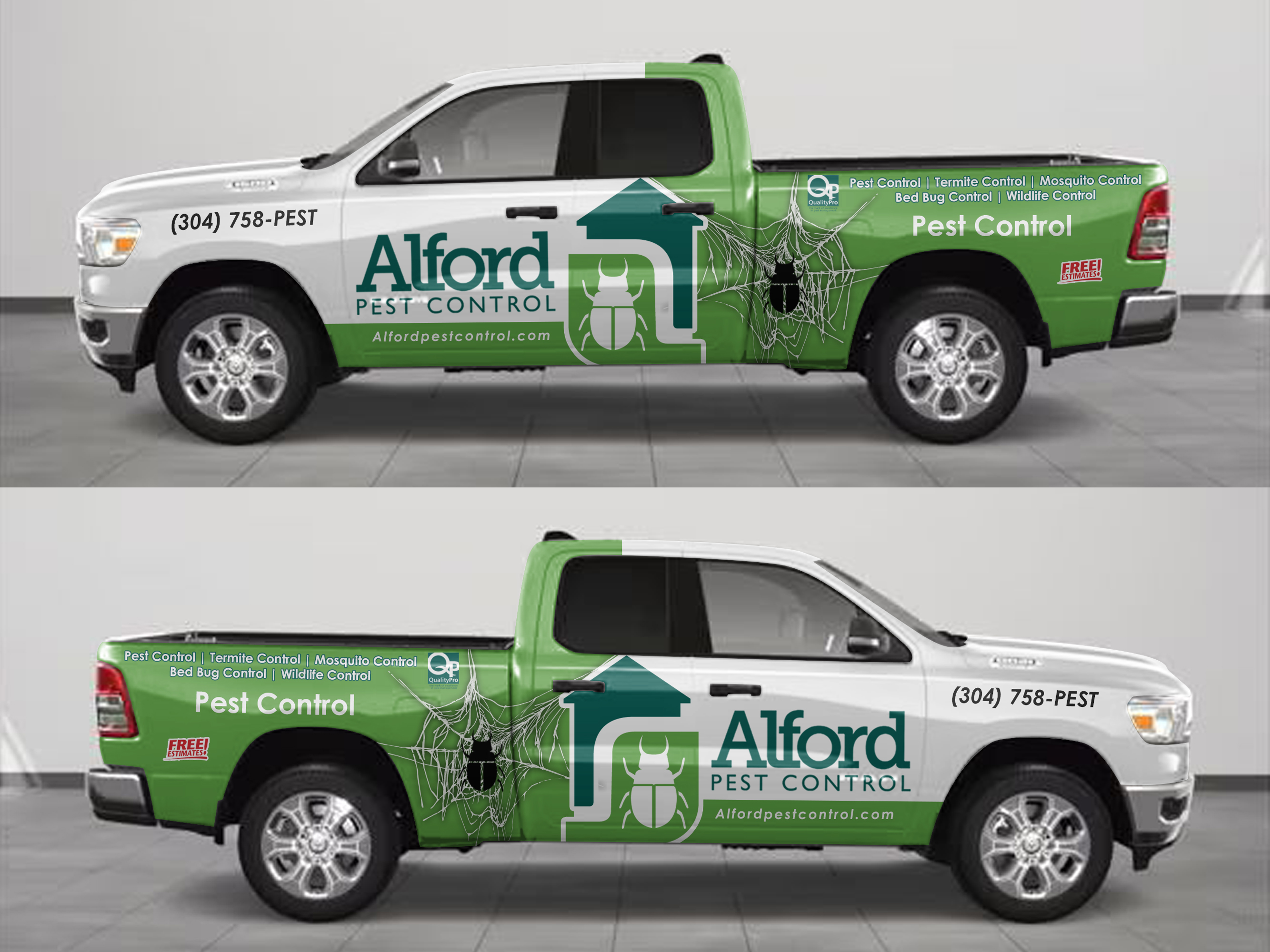 Diseño de Rotulación de Vehículo por AZ_Studio para Alford Pest Control | Diseño #33743387