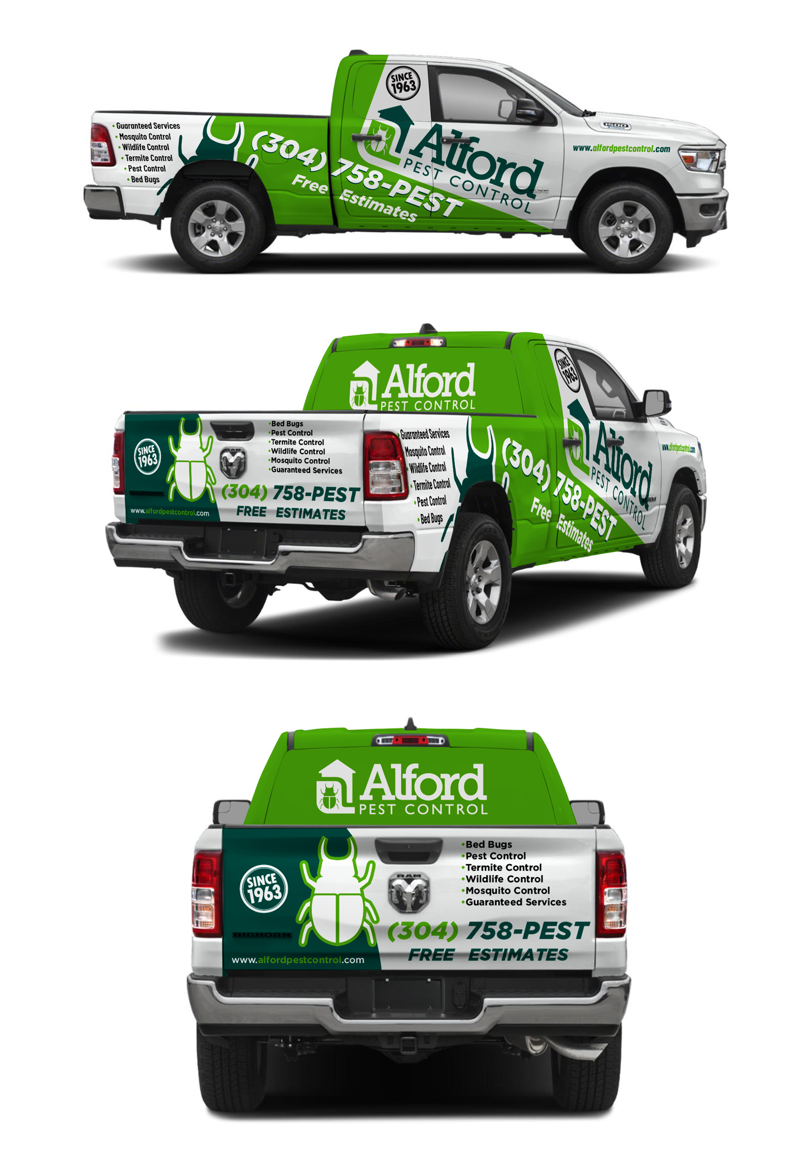 Design de Covering de Véhicule par 123graphics pour Alford Pest Control | Design #33736524