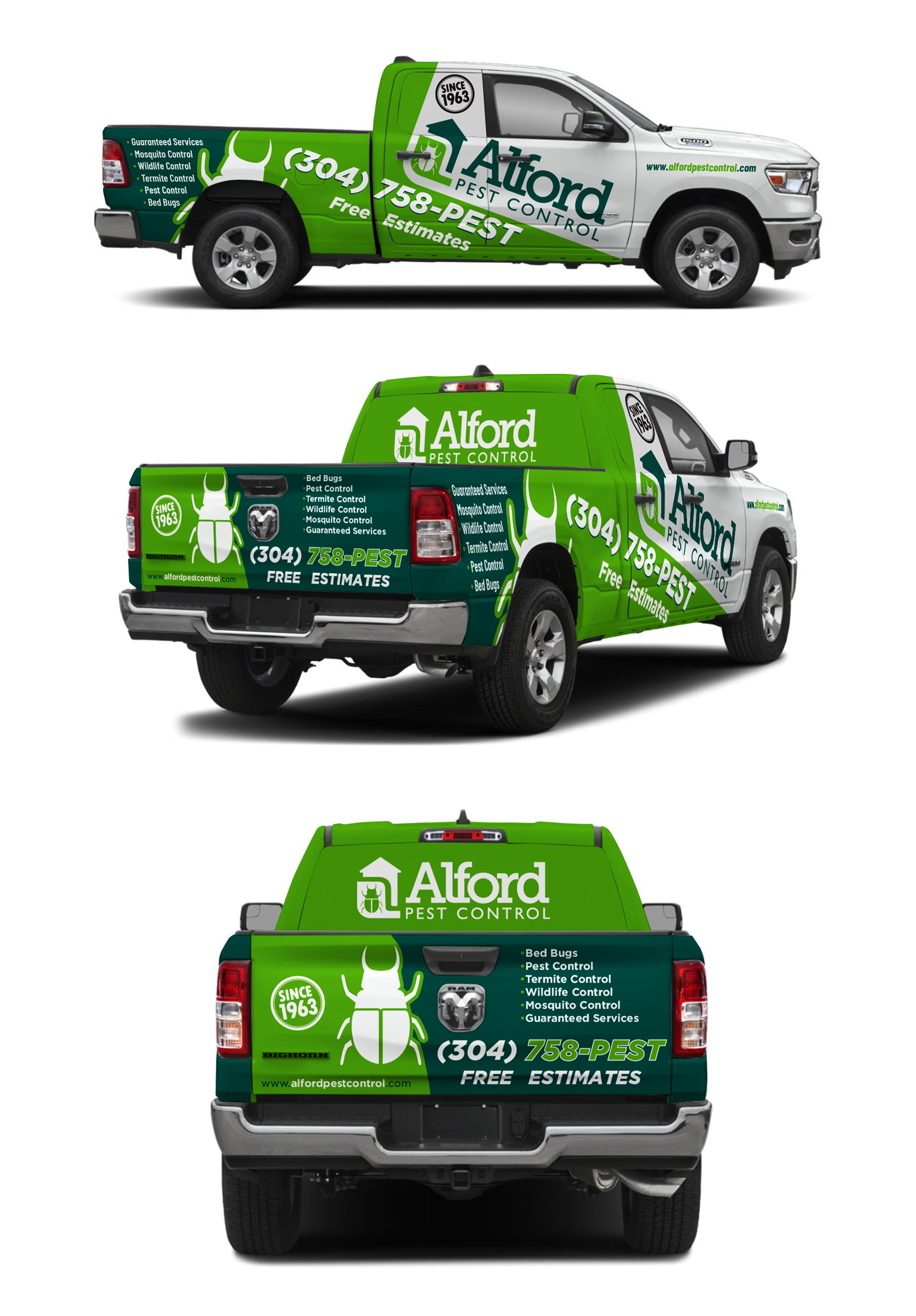 Design de Covering de Véhicule par 123graphics pour Alford Pest Control | Design #33736534