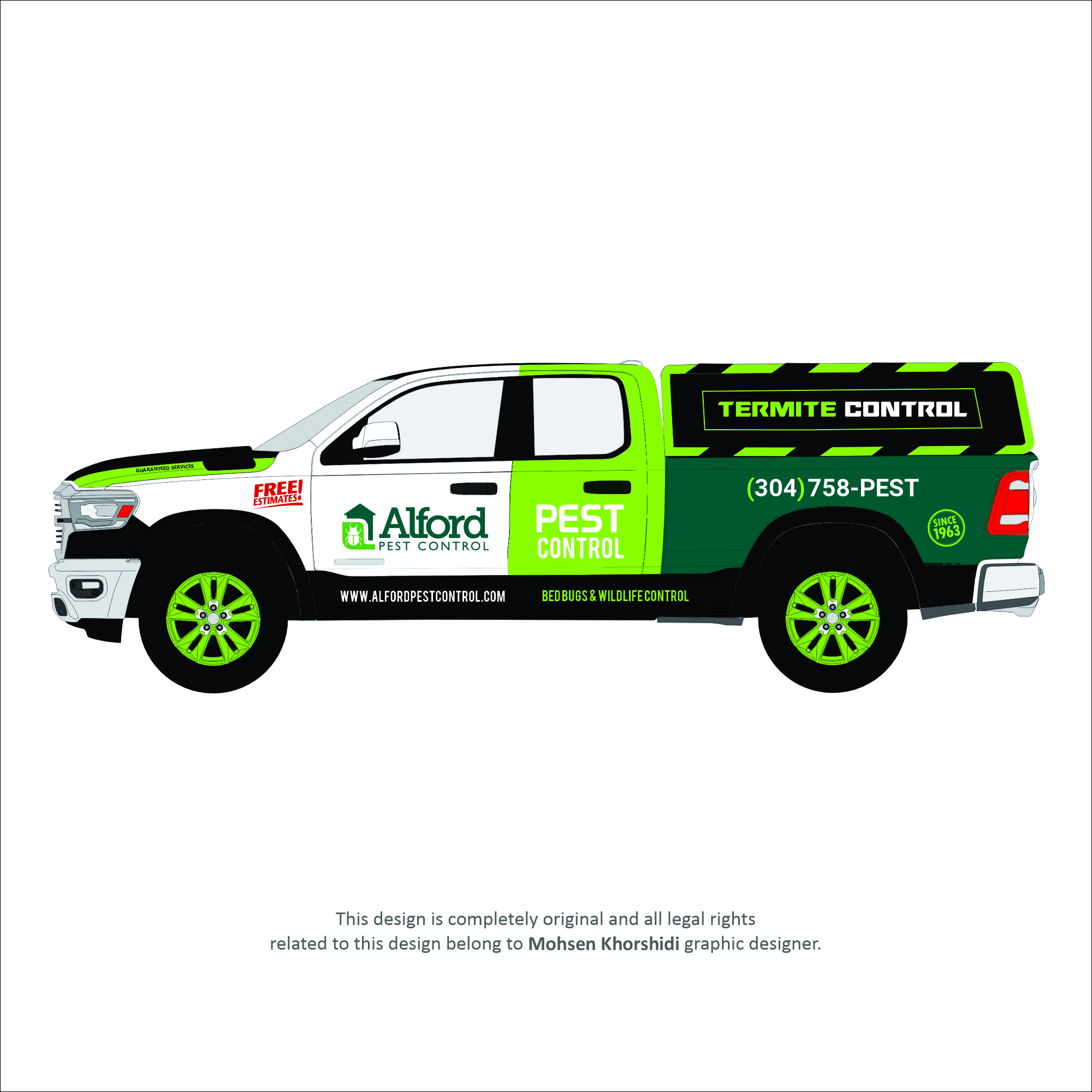 Car Wrap Design by Mohsen Khorshidi for Alford Pest Control | Design #33739896