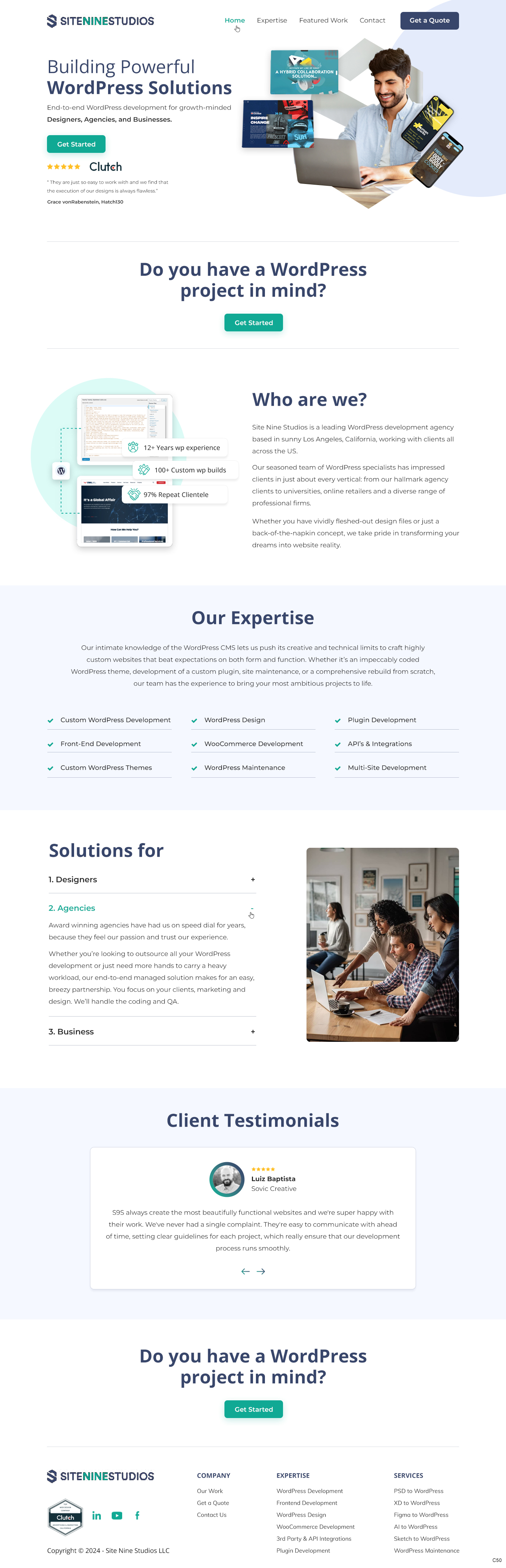 Web Design by pb for S9S LLC | Design #33743935
