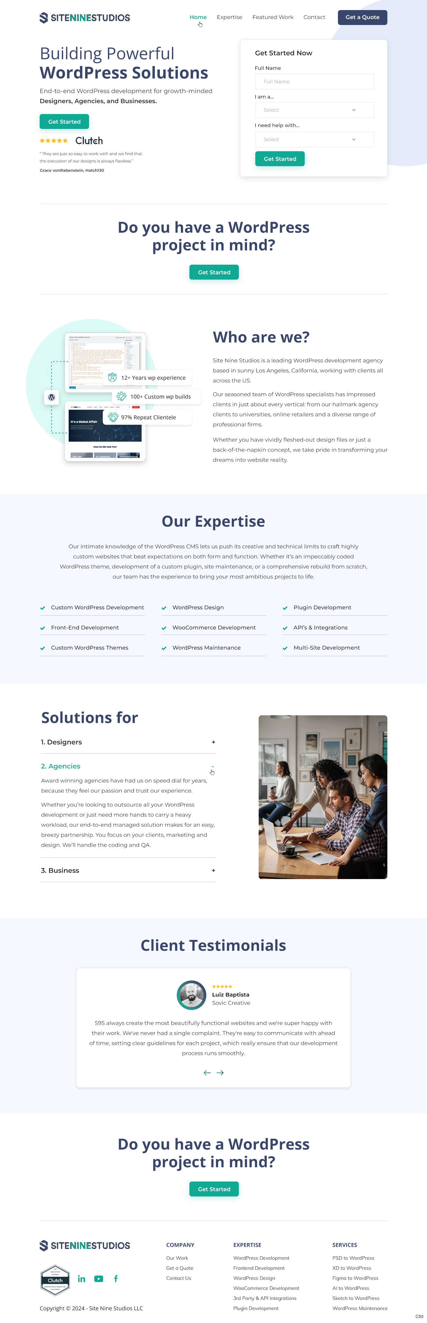 Web Design by pb for S9S LLC | Design #33743940