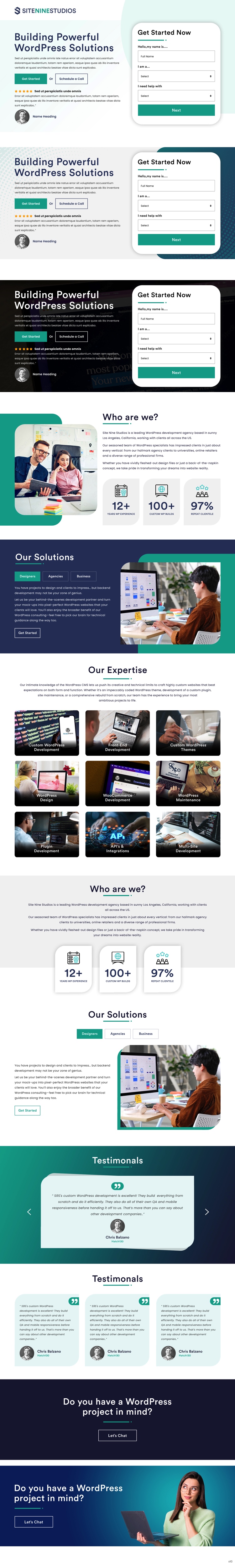 Web Design by pb for S9S LLC | Design #33743943