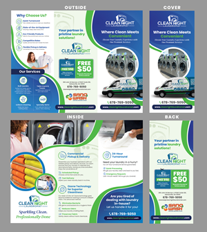 Brochure Design by Stan$oul for Clean Right Laundromat | Design: #33730886