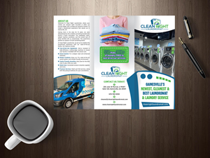 Brochure Design by GraphicsGuru for Clean Right Laundromat | Design: #33731914