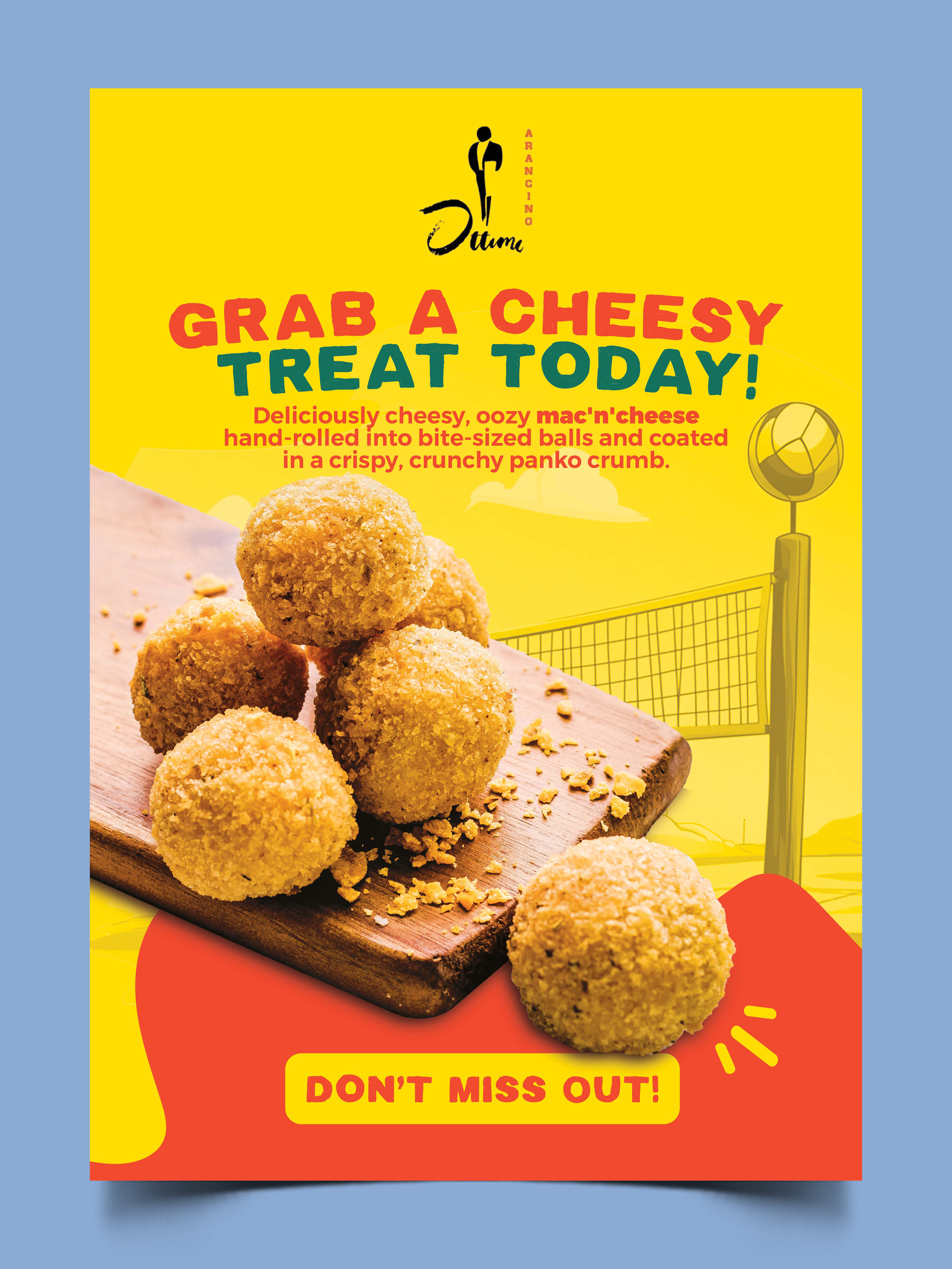 Poster Design by Graphic Guy for Ottimo Arancino | Design #33739130