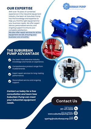 Flyer Design by Custom A for Suburban Pump | Design: #33802388