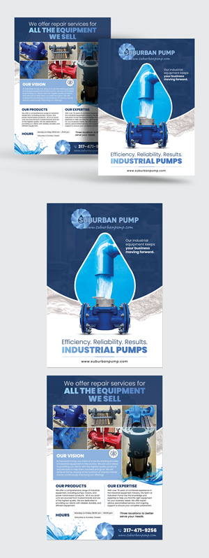 Diseño de Flyer por vcreatived para Suburban Pump | Diseño: #33792242