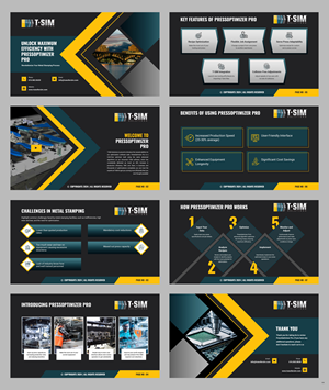 PowerPoint Design by pb for T-SIM Solutions | Design: #33747907